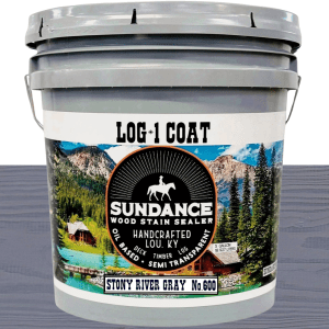 LOG*1 COAT - STONEY RIVER GRAY No.600L - 5 Gallon