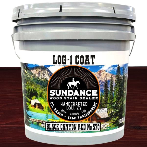LOG*1 COAT - BLACK CANYON RED No.570L - 5 Gallon