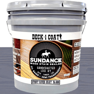 DECK*1 COAT - STONEY RIVER GRAY No.600 - 5 Gallon